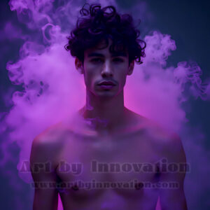 Men Enveloped by Color – AI Abstract Art | Art by Innovation