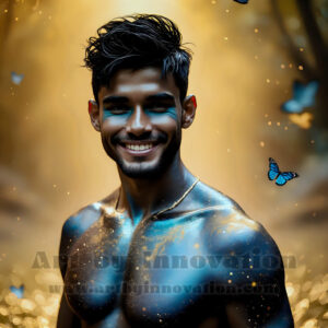 Men Enveloped by Color – AI Abstract Art | Art by Innovation