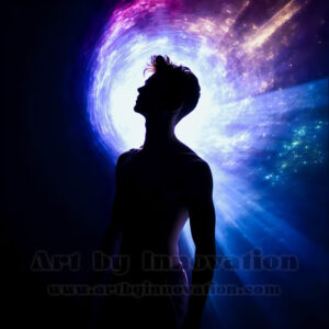 Men Enveloped by Color – AI Abstract Art | Art by Innovation