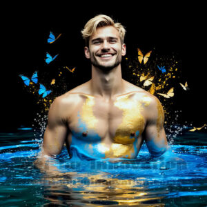 Men Enveloped by Color – AI Abstract Art | Art by Innovation