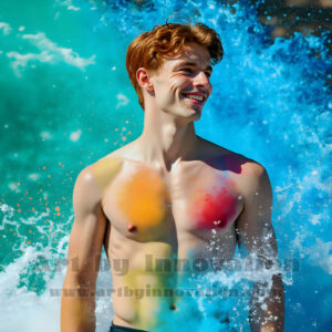 Men Enveloped by Color – AI Abstract Art | Art by Innovation