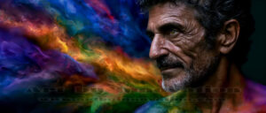 Men Enveloped by Color – AI Abstract Art | Art by Innovation