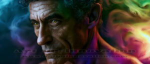 Men Enveloped by Color – AI Abstract Art | Art by Innovation