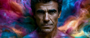 Men Enveloped by Color – AI Abstract Art | Art by Innovation