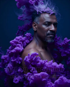 Men Enveloped by Color – AI Abstract Art | Art by Innovation