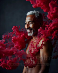 Men Enveloped by Color – AI Abstract Art | Art by Innovation