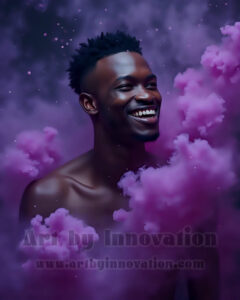 Men Enveloped by Color – AI Abstract Art | Art by Innovation