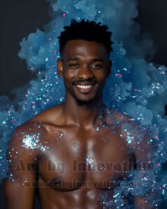 Men Enveloped by Color – AI Abstract Art | Art by Innovation