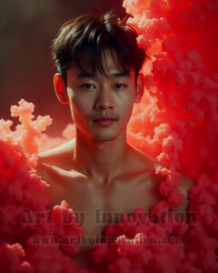 Men Enveloped by Color – AI Abstract Art | Art by Innovation