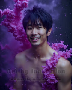 Men Enveloped by Color – AI Abstract Art | Art by Innovation