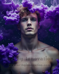 Men Enveloped by Color – AI Abstract Art | Art by Innovation