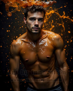 Men Enveloped by Color – AI Abstract Art | Art by Innovation