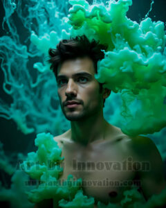 Men Enveloped by Color – AI Abstract Art | Art by Innovation