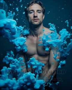 Men Enveloped by Color – AI Abstract Art | Art by Innovation