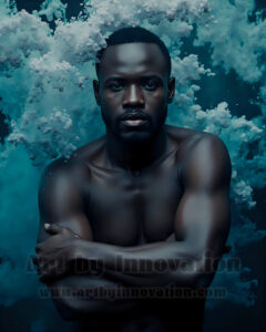 Men Enveloped by Color – AI Abstract Art | Art by Innovation