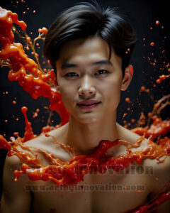 Men Enveloped by Color – AI Abstract Art | Art by Innovation