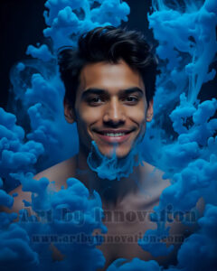 Men Enveloped by Color – AI Abstract Art | Art by Innovation