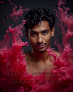 Men Enveloped by Color – AI Abstract Art | Art by Innovation