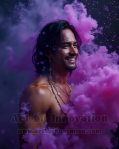 Men Enveloped by Color – AI Abstract Art | Art by Innovation