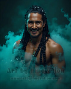Men Enveloped by Color – AI Abstract Art | Art by Innovation