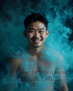Men Enveloped by Color – AI Abstract Art | Art by Innovation
