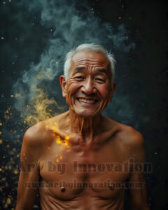 Men Enveloped by Color – AI Abstract Art | Art by Innovation