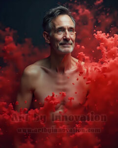 Men Enveloped by Color – AI Abstract Art | Art by Innovation