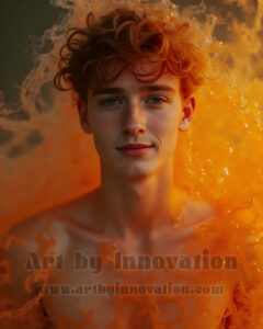 Men Enveloped by Color – AI Abstract Art | Art by Innovation