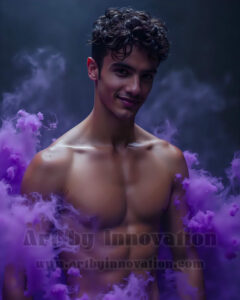 Men Enveloped by Color – AI Abstract Art | Art by Innovation
