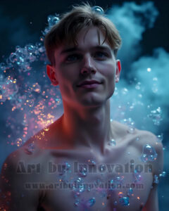 Men Enveloped by Color – AI Abstract Art | Art by Innovation
