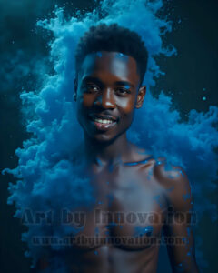 Men Enveloped by Color – AI Abstract Art | Art by Innovation