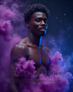 Men Enveloped by Color – AI Abstract Art | Art by Innovation