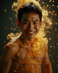 Men Enveloped by Color – AI Abstract Art | Art by Innovation