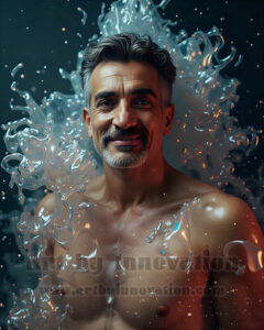 Men Enveloped by Color – AI Abstract Art | Art by Innovation
