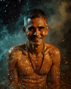 Men Enveloped by Color – AI Abstract Art | Art by Innovation