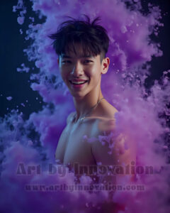 Men Enveloped by Color – AI Abstract Art | Art by Innovation
