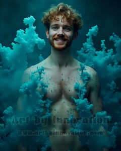 Men Enveloped by Color – AI Abstract Art | Art by Innovation