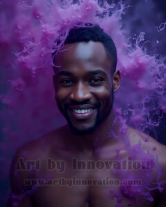 Men Enveloped by Color – AI Abstract Art | Art by Innovation