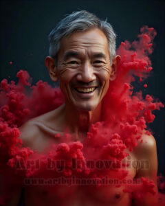 Men Enveloped by Color – AI Abstract Art | Art by Innovation