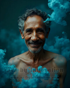 Men Enveloped by Color – AI Abstract Art | Art by Innovation