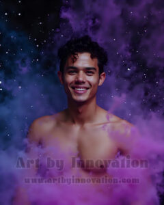 Men Enveloped by Color – AI Abstract Art | Art by Innovation