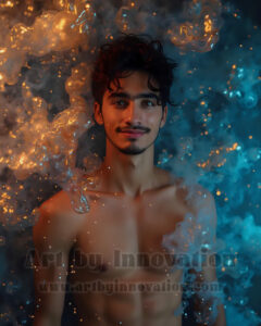Men Enveloped by Color – AI Abstract Art | Art by Innovation