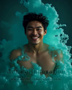 Men Enveloped by Color – AI Abstract Art | Art by Innovation