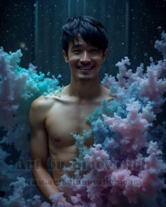 Men Enveloped by Color – AI Abstract Art | Art by Innovation