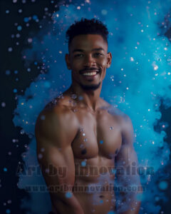 Men Enveloped by Color – AI Abstract Art | Art by Innovation