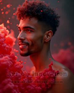 Men Enveloped by Color – AI Abstract Art | Art by Innovation