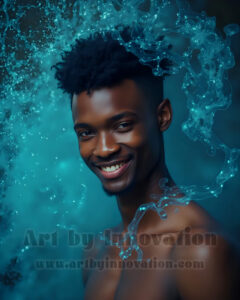 Men Enveloped by Color – AI Abstract Art | Art by Innovation