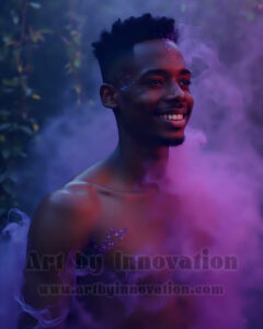 Men Enveloped by Color – AI Abstract Art | Art by Innovation