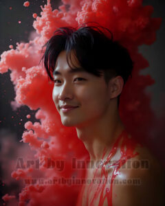 Men Enveloped by Color – AI Abstract Art | Art by Innovation