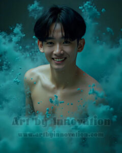 Men Enveloped by Color – AI Abstract Art | Art by Innovation